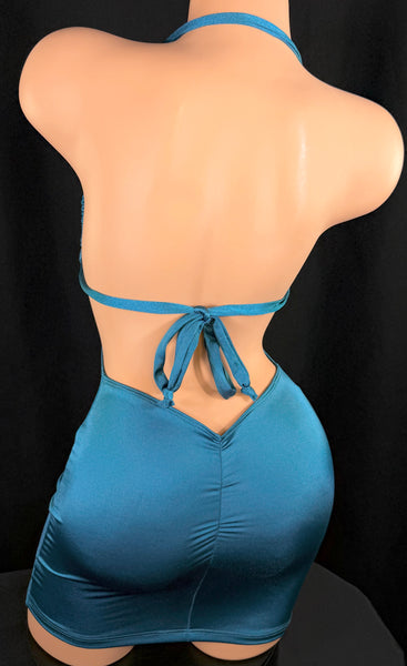 Jade Drawstring Mini Dress