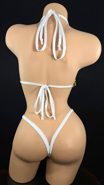 Sequin Fringe Thong Bikini (Multiple Colors)