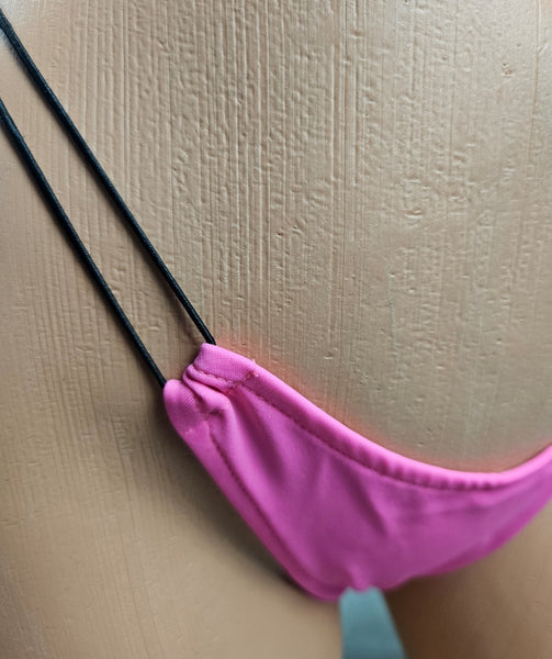 Pink Cut Out String Monokini