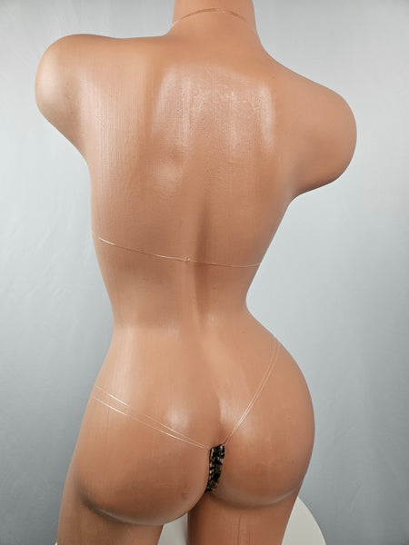 Cheetah Print Micro Thong Bikini