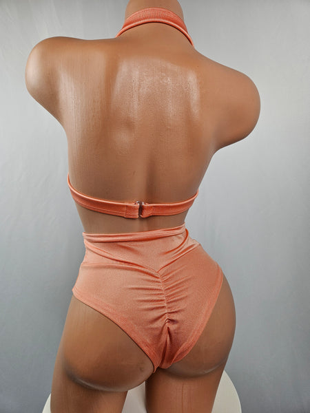 High Waist Scrunch Butt Short Set