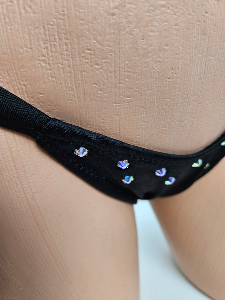 Rhinestone Thong Bikini