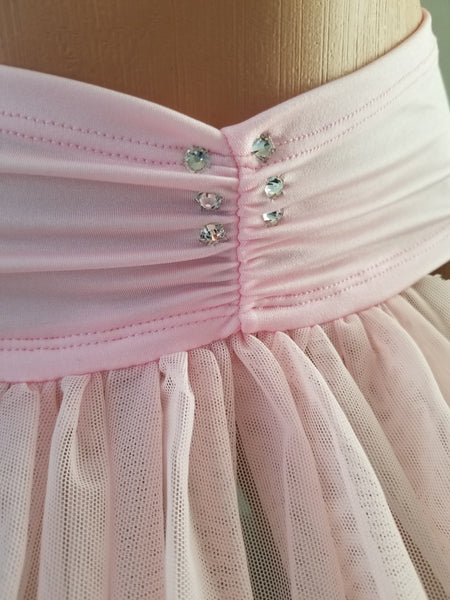 Baby Pink Long Genie Skirt Set